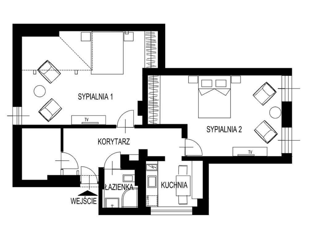 Dk Apartament Stare Miasto Apartment ออลชติน ภายนอก รูปภาพ